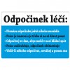 Cedulka s nápisem -  Odpočinek léčí